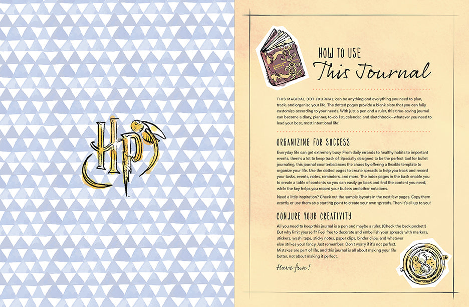 Harry Potter Dot Journal Hardcover Book