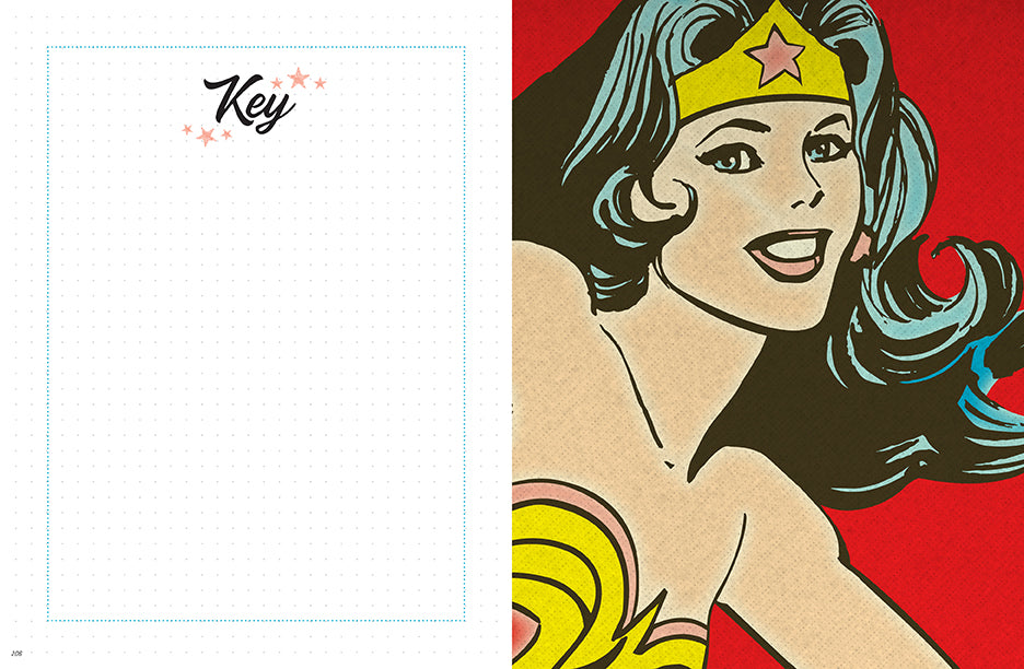 DC Comics: Vintage Wonder Woman Dot Journal Hardcover Book