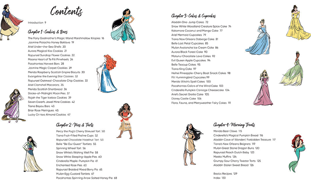 Disney Princess Baking Hardcover Book