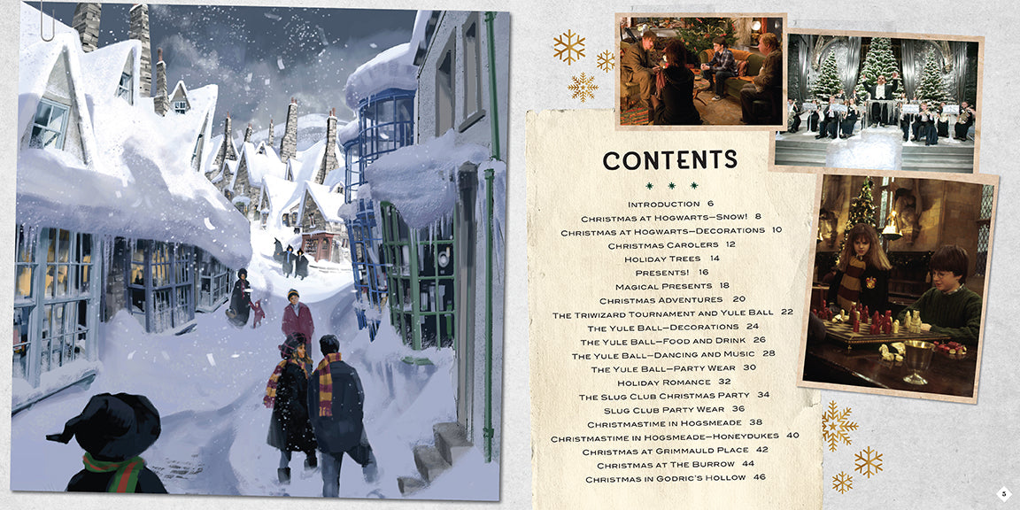 Harry Potter: Christmas at Hogwarts Hardcover Book