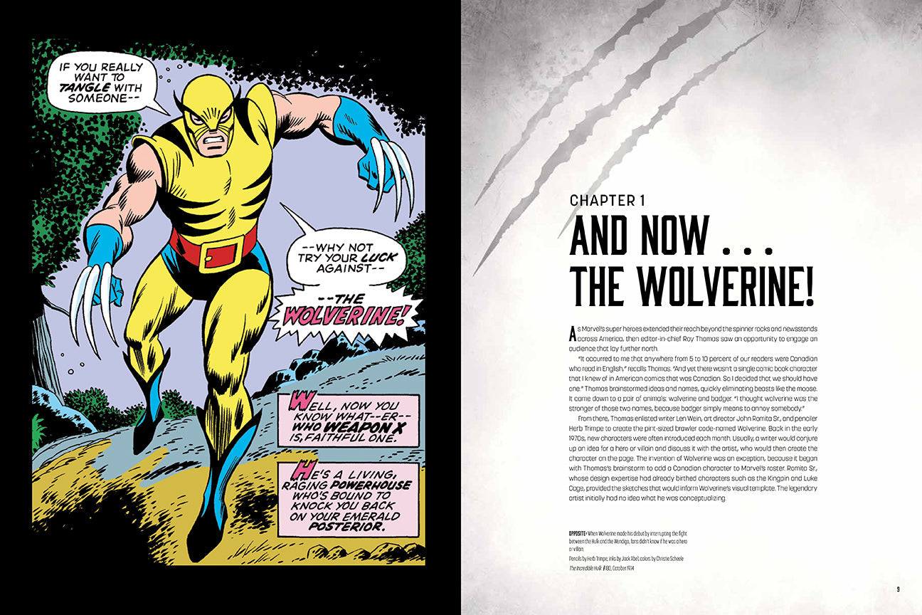 Wolverine: Creating Marvel's Legendary Mutant Hardcover Book