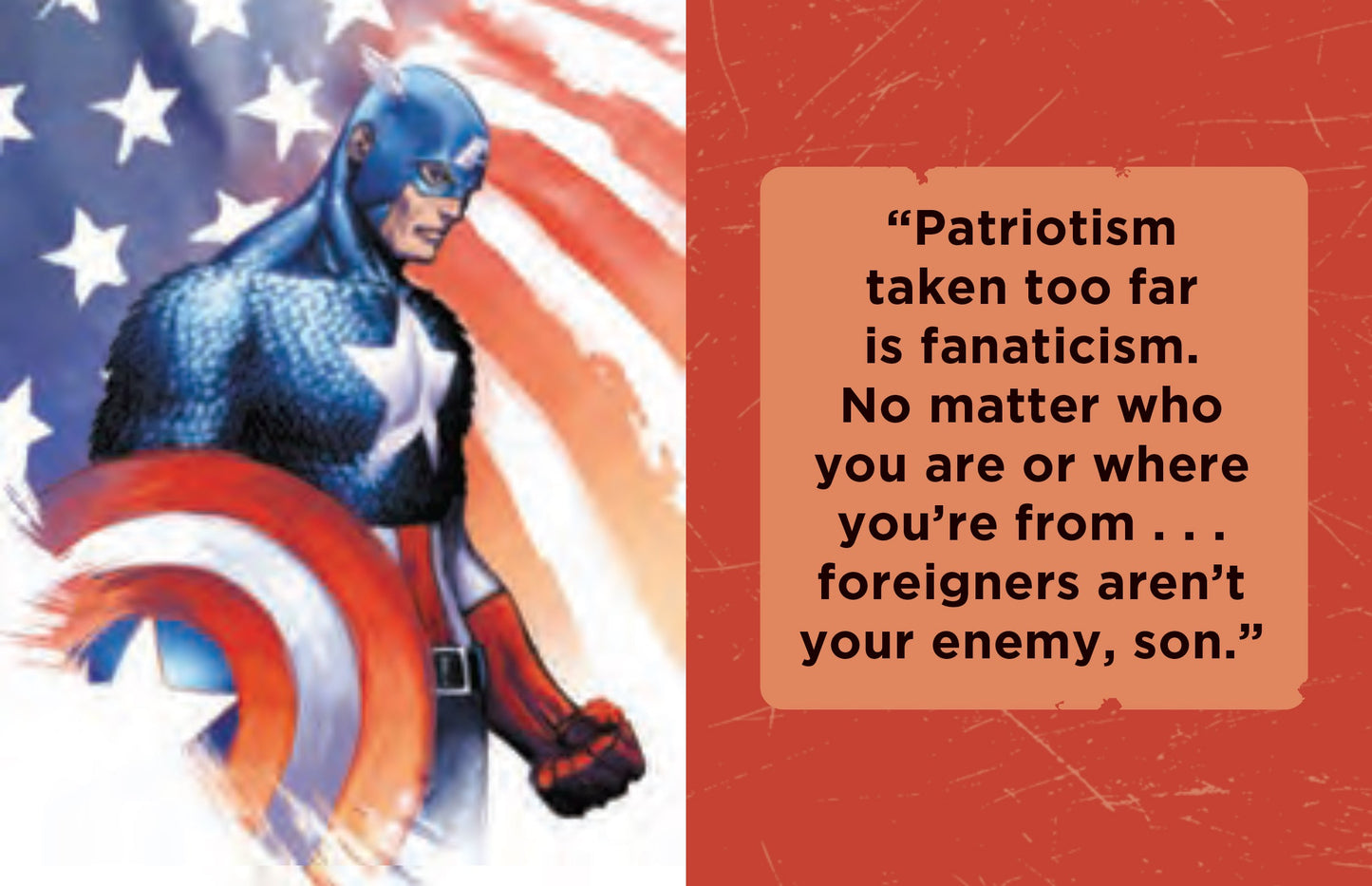 Marvel Comics: Captain America: Inspirational Quotes From the First Avenger Hardcover Book