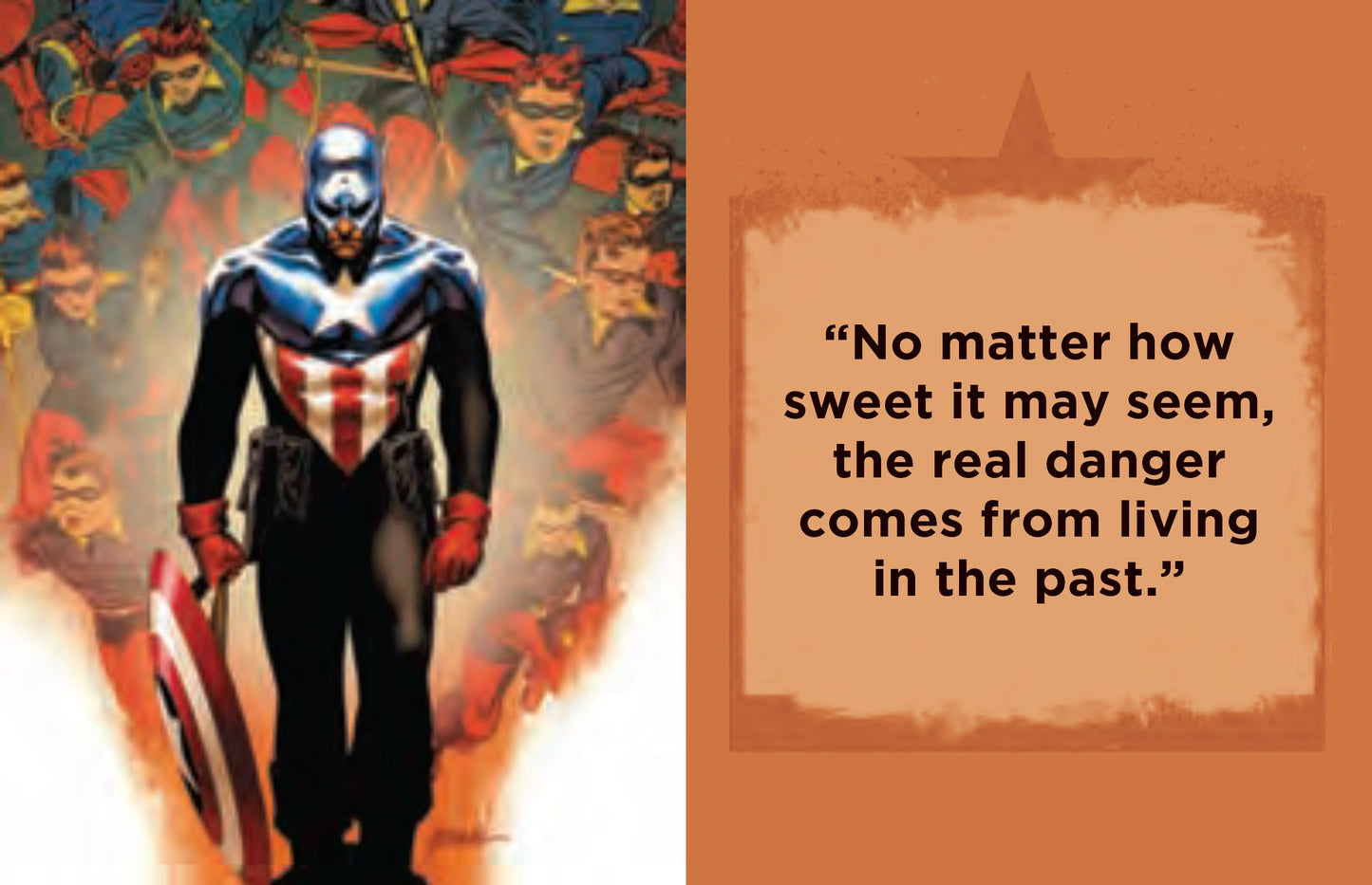 Marvel Comics: Captain America: Inspirational Quotes From the First Avenger Hardcover Book
