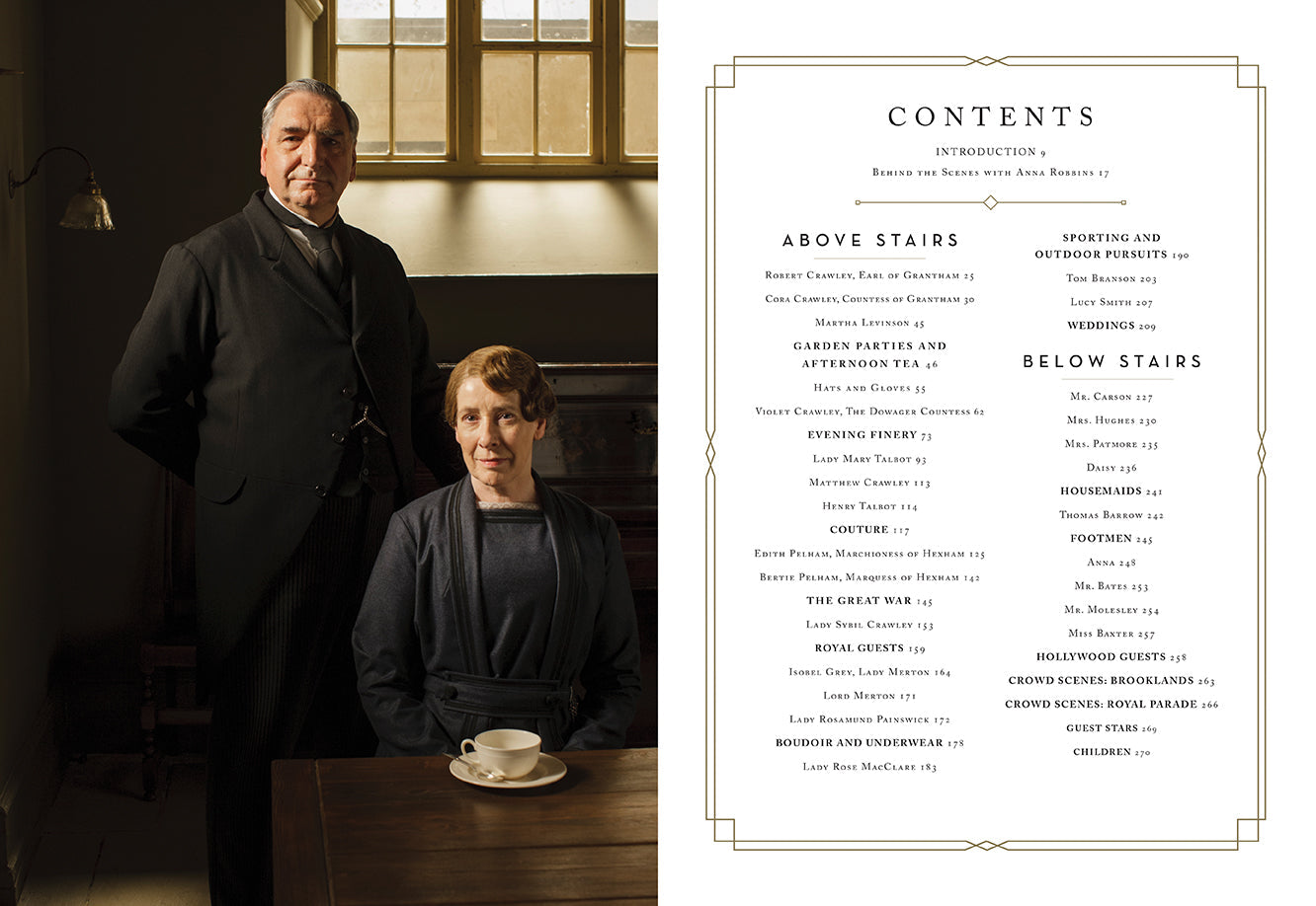 The Costumes of Downton Abbey Hardcover Book