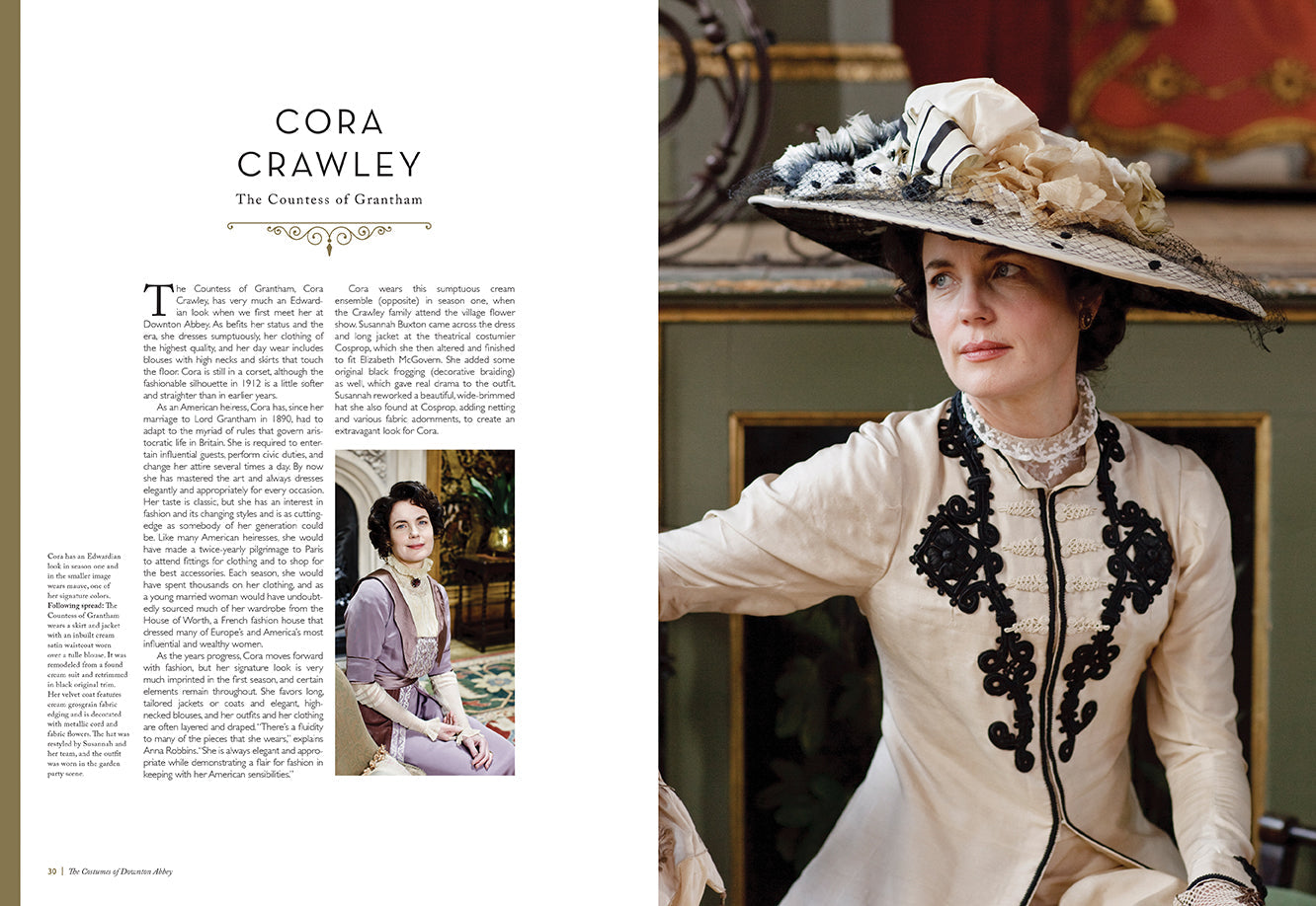 The Costumes of Downton Abbey Hardcover Book