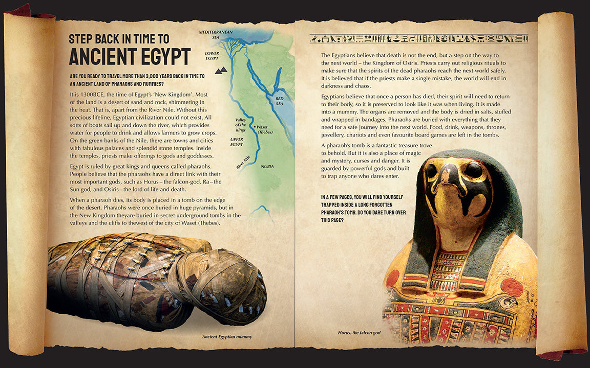 Escape the Mummy's Tomb Flexibound Book