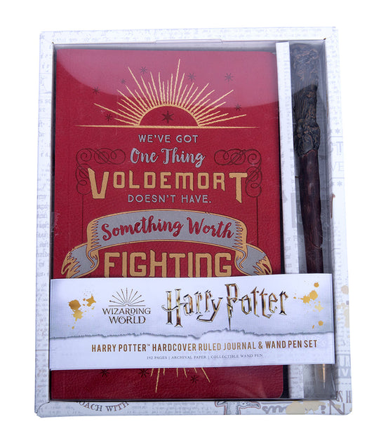 Harry Potter: Harry Potter Hardcover Ruled Journal and Wand Pen Set Hardcover Book