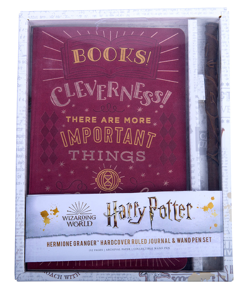 Harry Potter: Hermione Granger Hardcover Ruled Journal and Wand Pen Set Hardcover Book