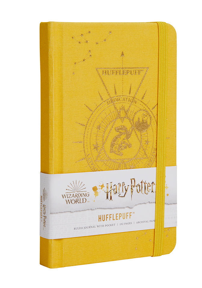 Harry Potter: Hufflepuff Constellation Ruled Pocket Journal Hardcover Book