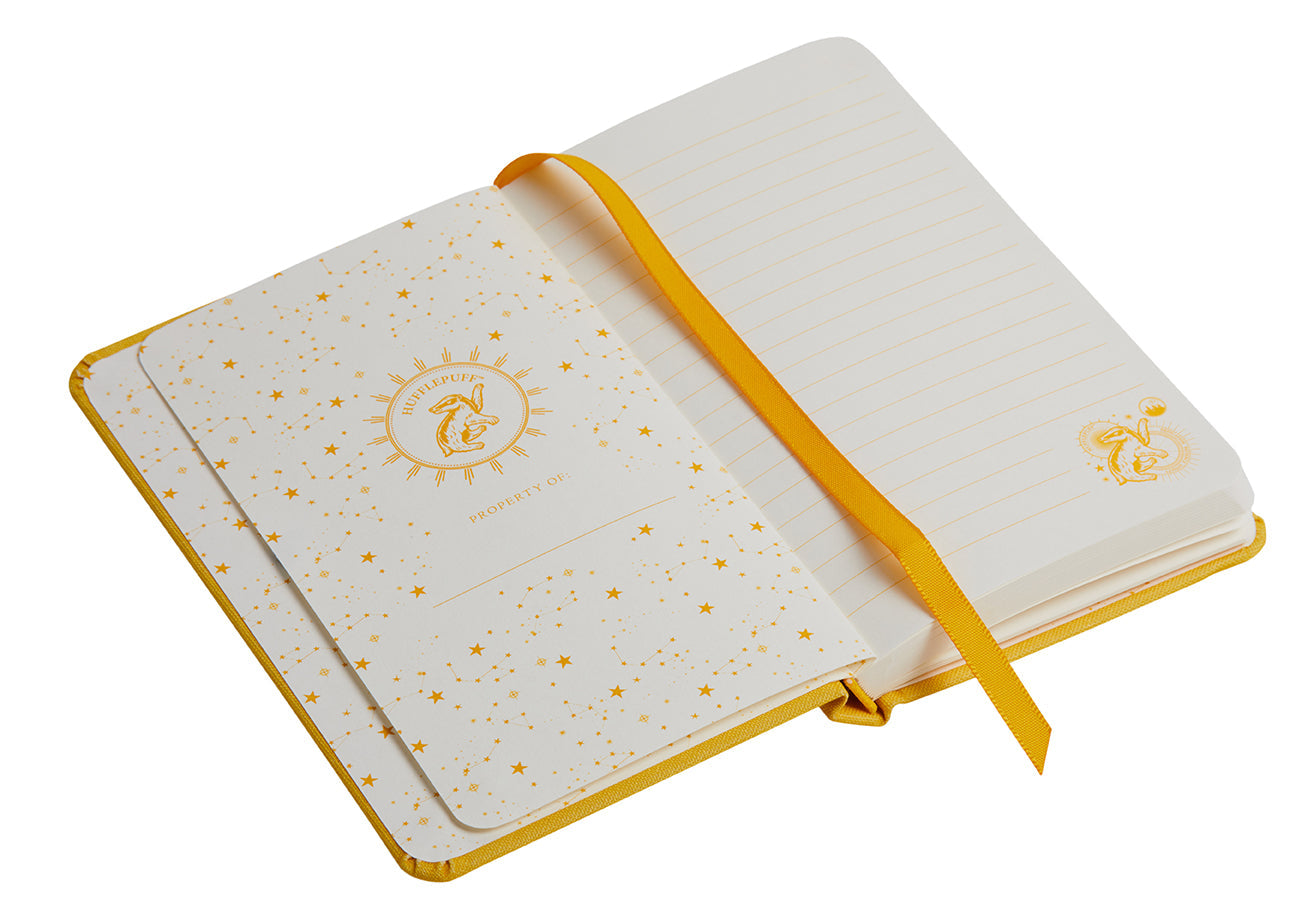 Harry Potter: Hufflepuff Constellation Ruled Pocket Journal Hardcover Book
