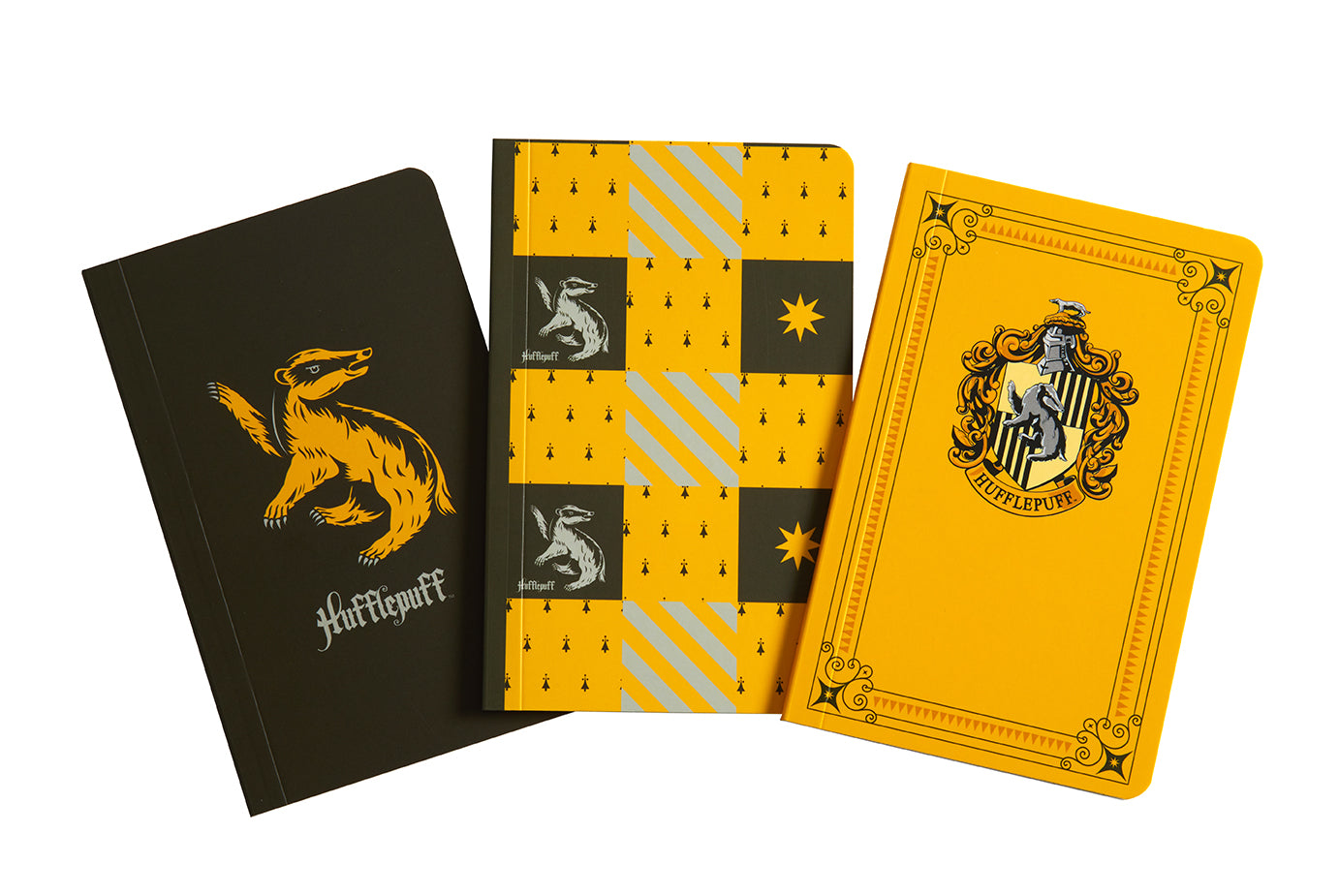 Harry Potter: Hufflepuff Pocket Notebook Collection (Set of 3) Softcover Book