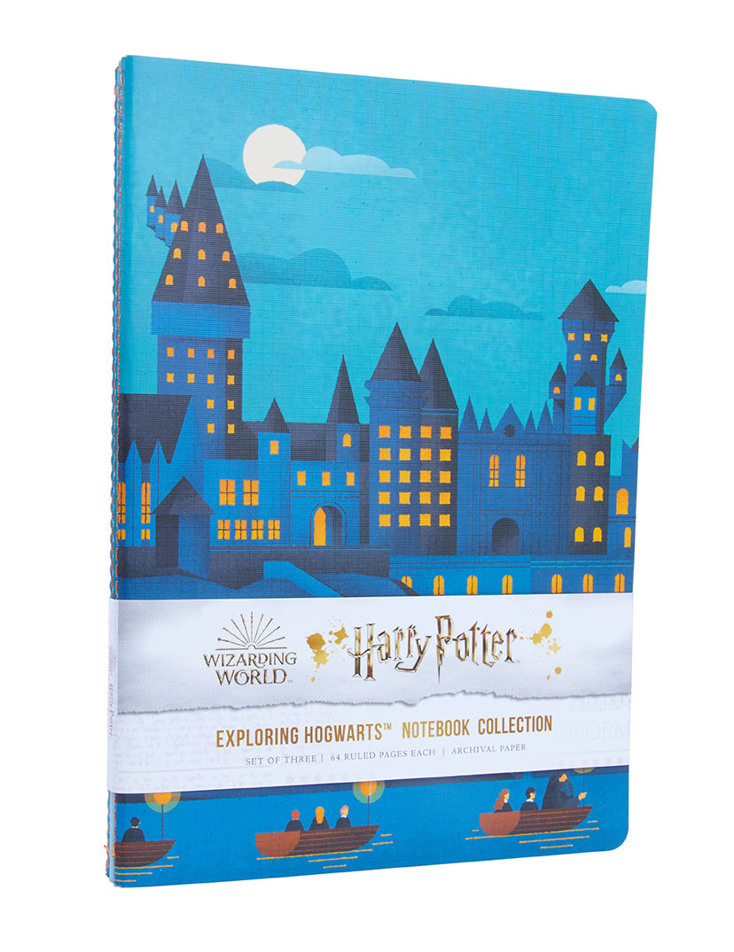 Harry Potter: Exploring Hogwarts Sewn Notebook Collection (Set of 3) Softcover Book