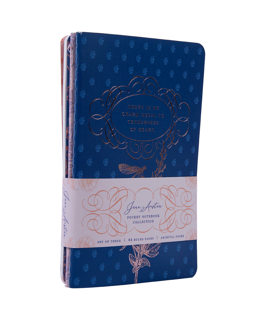 Jane Austen Sewn Pocket Notebook Collection (Set of 3) Softcover Book
