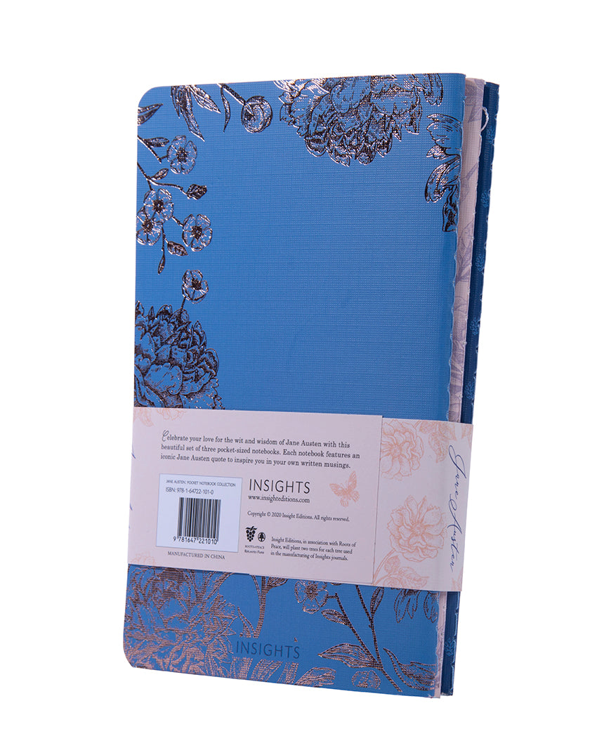 Jane Austen Sewn Pocket Notebook Collection (Set of 3) Softcover Book