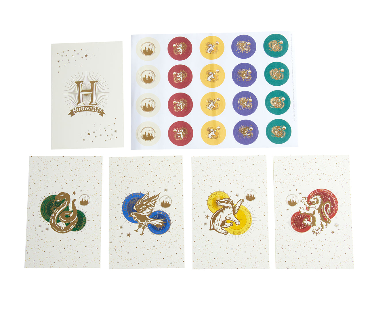 Harry Potter: Hogwarts Constellation Card Portfolio Set (Set of 20 Cards) Softcover Book