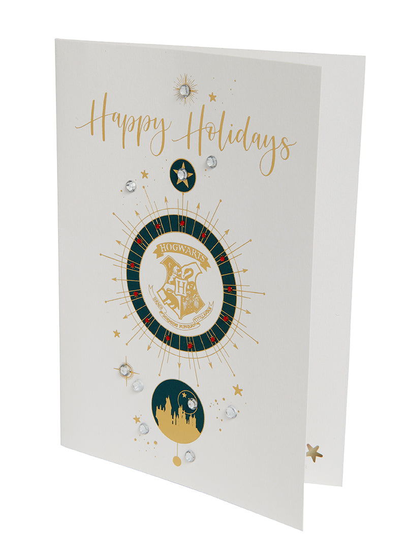 Harry Potter: Hogwarts Crest Holiday Embellished Card
