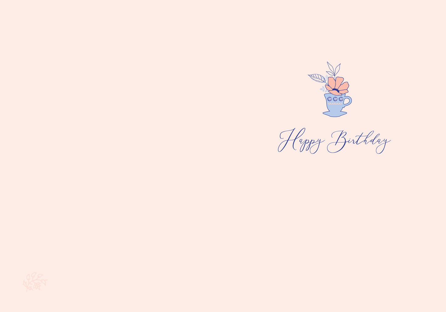 Jane Austen Tea Party Birthday Embellished Card