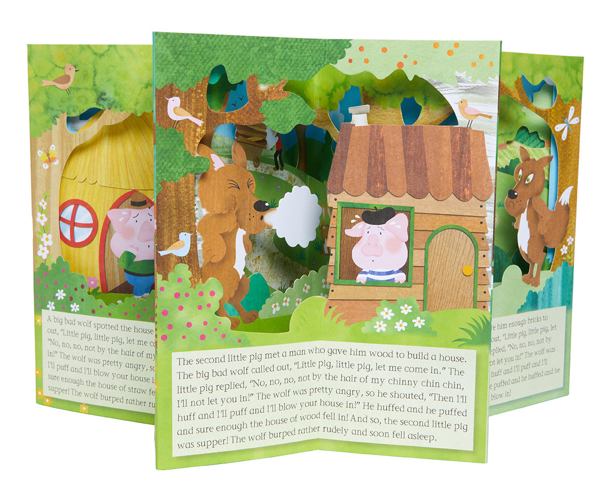 Fairytale Carousel: The Three Little Pigs Hardcover Book