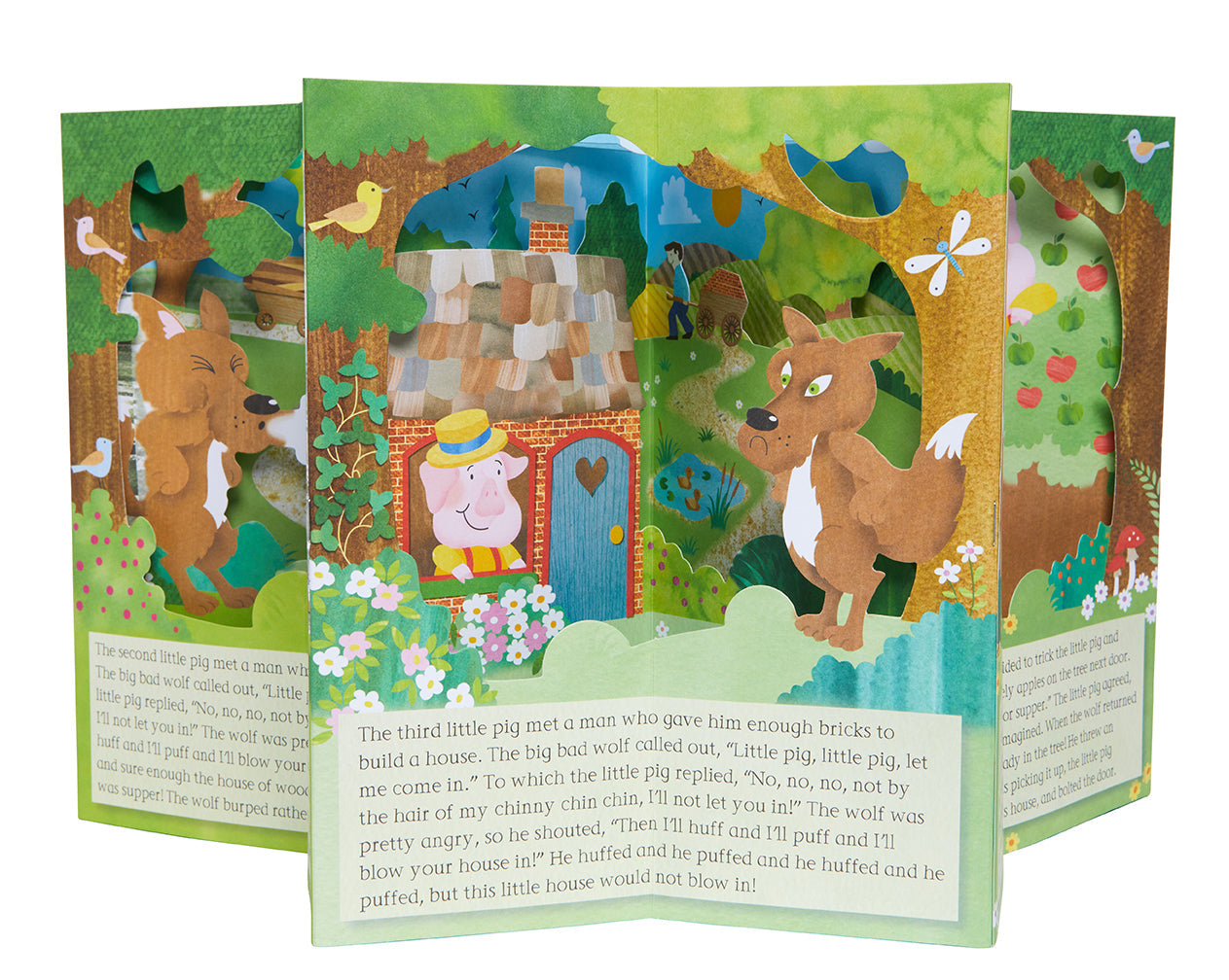 Fairytale Carousel: The Three Little Pigs Hardcover Book