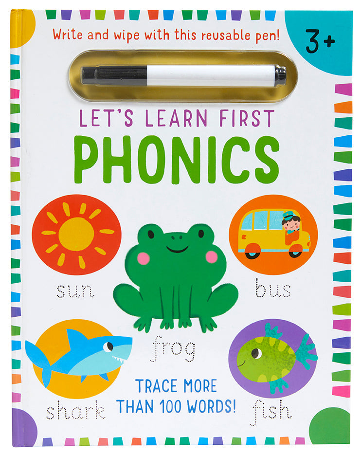 Let's Learn: First Phonics (Write and Wipe) Hardcover Book