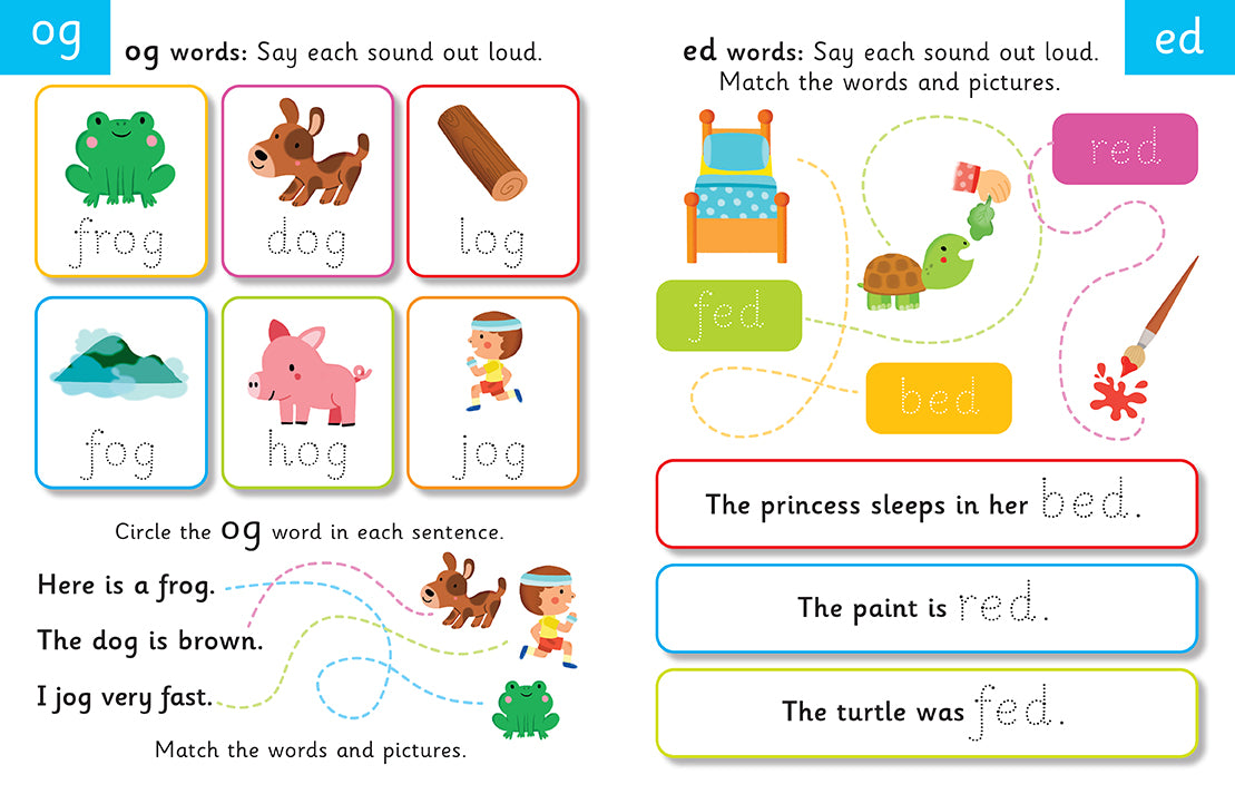 Let's Learn: Word Families (Write and Wipe) Hardcover Book