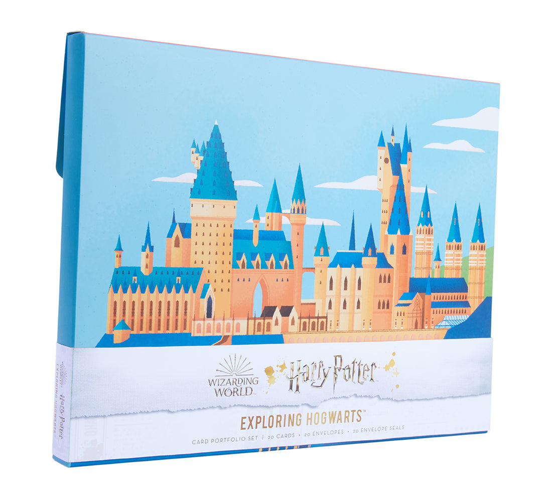 Harry Potter: Exploring Hogwarts Card Portfolio Set (Set of 20 Cards) Softcover Book