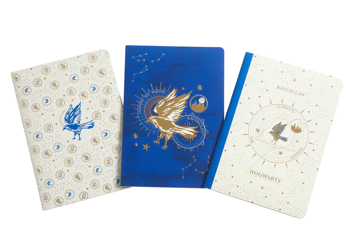 Harry Potter: Ravenclaw Constellation Sewn Notebook Collection (Set of 3) Softcover Book