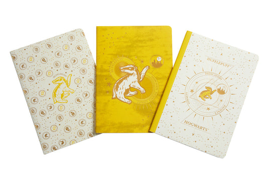 Harry Potter: Hufflepuff Constellation Sewn Notebook Collection (Set of 3) Softcover Book