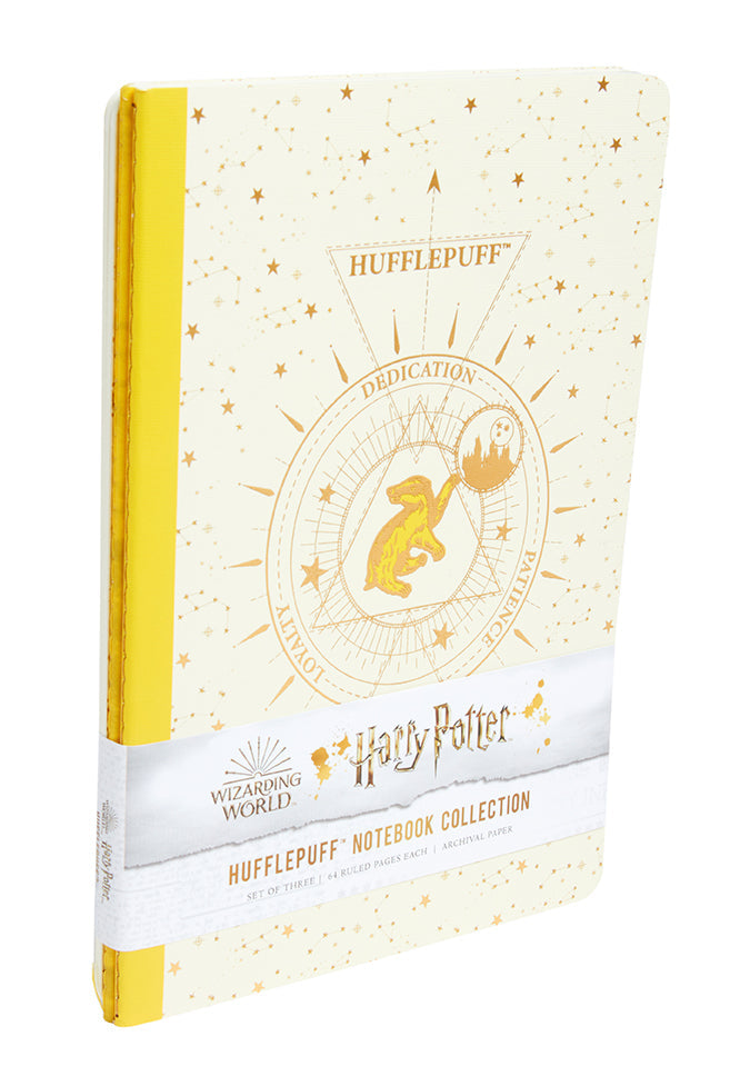Harry Potter: Hufflepuff Constellation Sewn Notebook Collection (Set of 3) Softcover Book