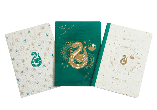 Harry Potter: Slytherin Constellation Sewn Notebook Collection (Set of 3) Softcover Book