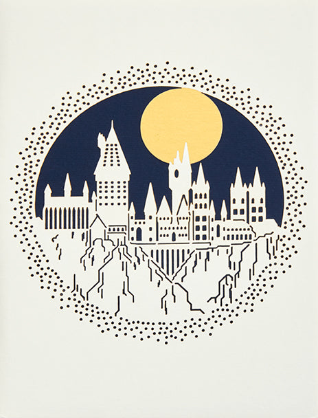 Harry Potter: Hogwarts Laser Die-Cut Card Softcover Book