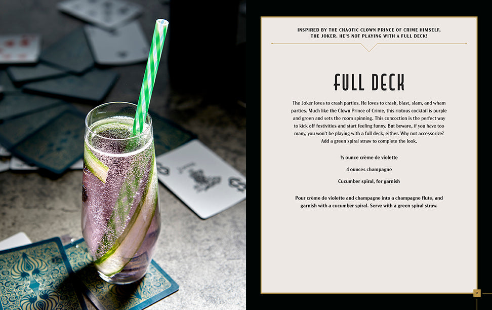 Gotham City Cocktails Hardcover Book