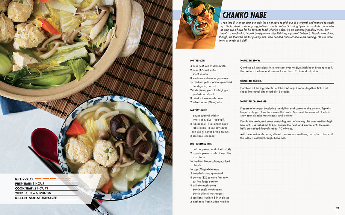 Street Fighter: The Official Street Food CookHardcover Book