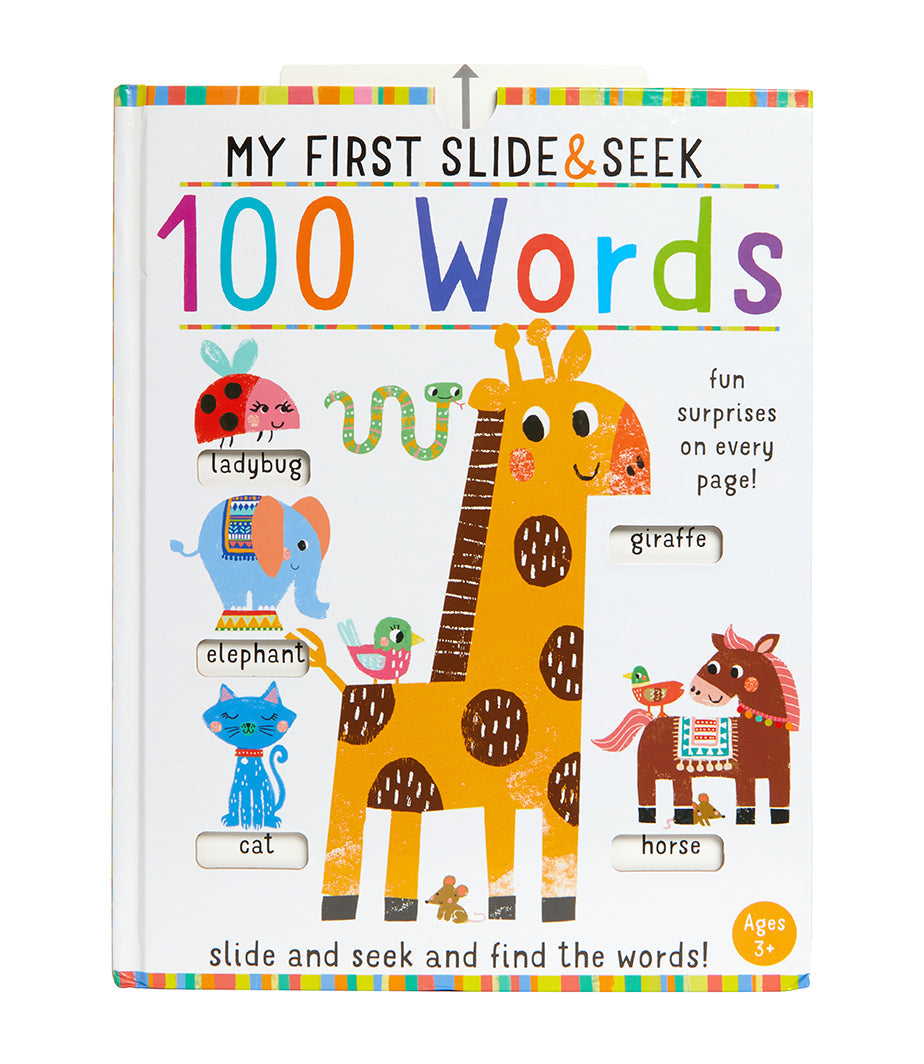 My First Slide and Seek: 100 Words Hardcover Book