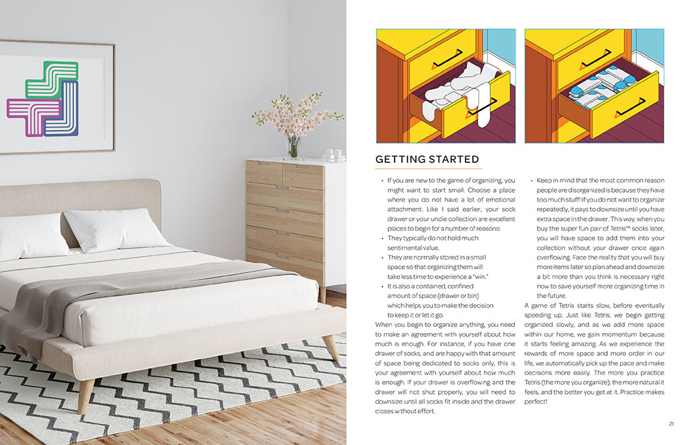 Organizing with Tetris Hardcover Book