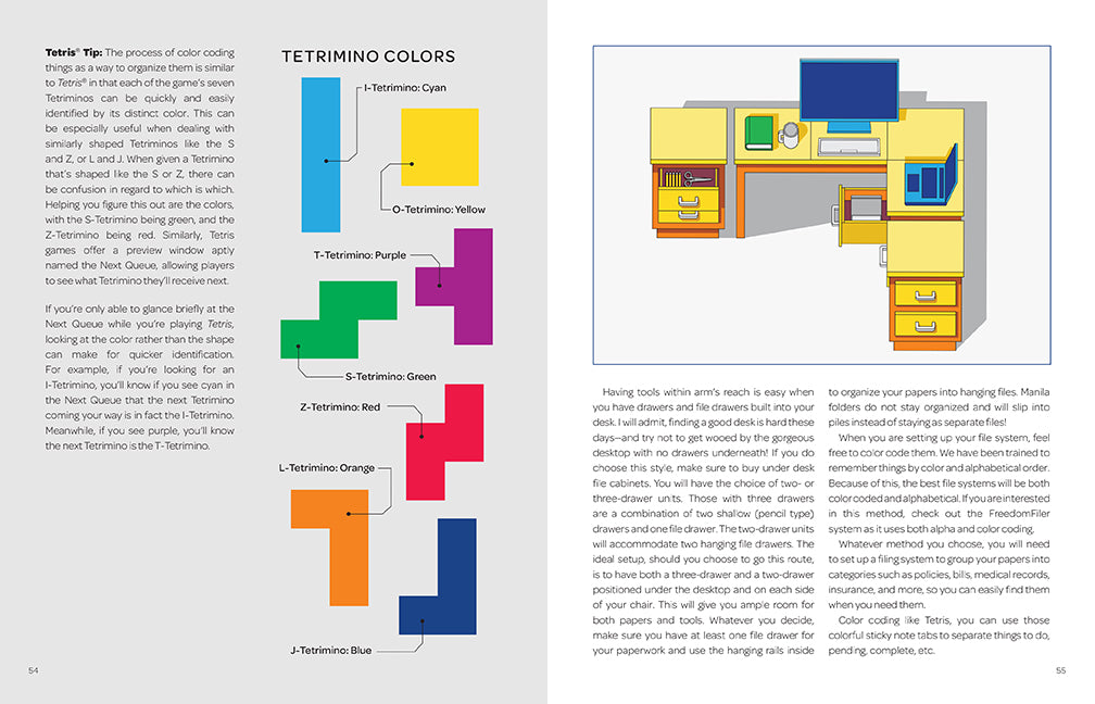 Organizing with Tetris Hardcover Book