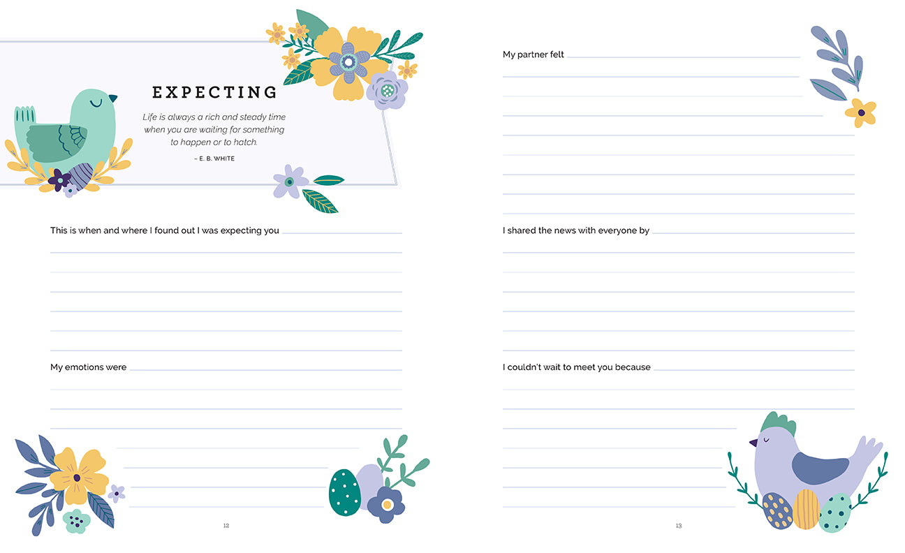 Reflections for My Baby Hardcover Book