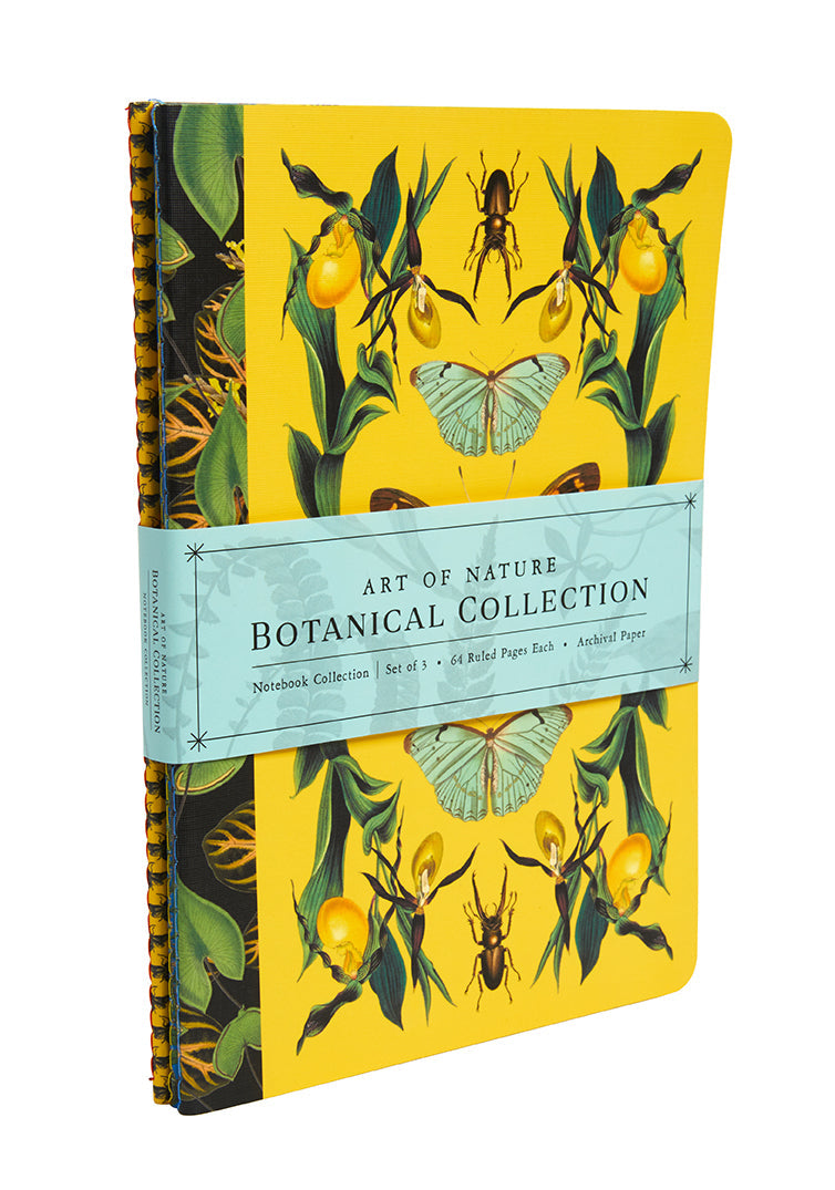 Art of Nature: Botanical Sewn Notebook Collection (Set of 3) Softcover Book