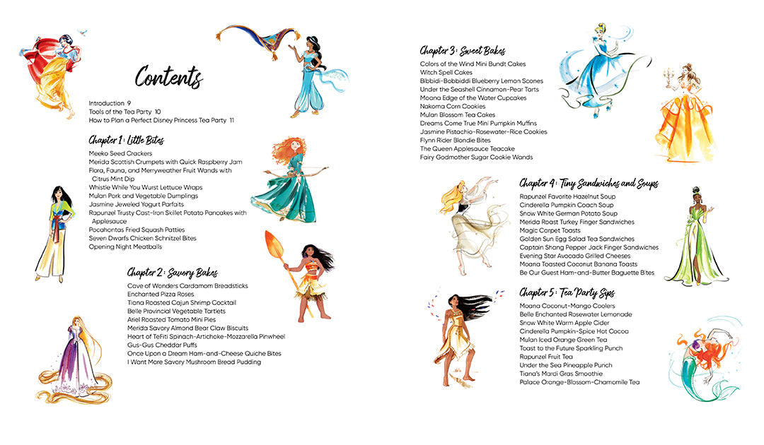 Disney Princess Tea Parties CookHardcover Book
