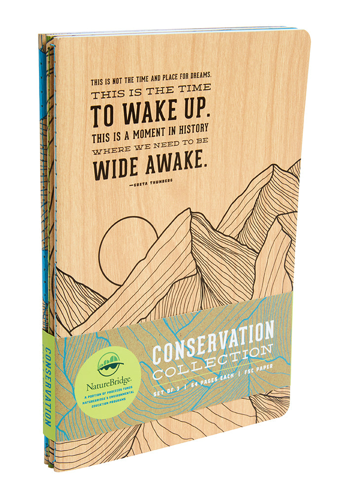 Conservation Sewn Notebook Collection (Set of 3) Softcover Book