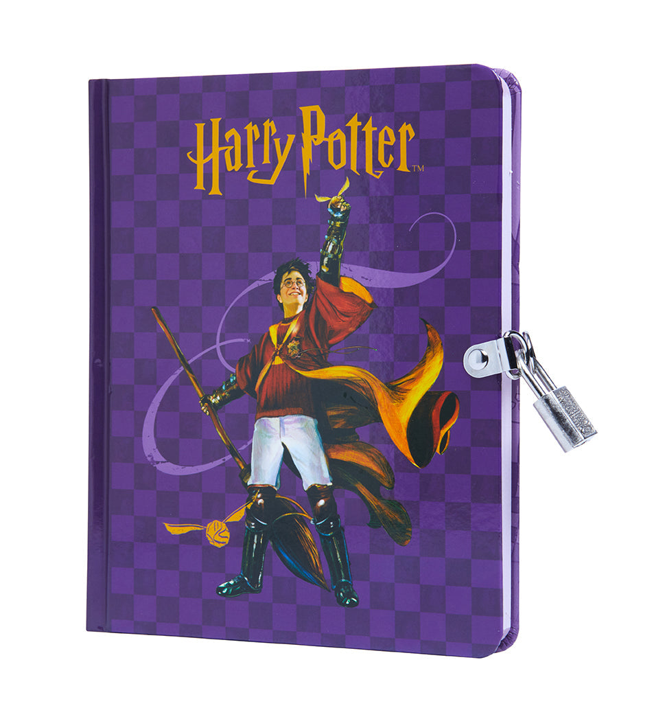Harry Potter: Quidditch Lock & Key Diary Hardcover Book