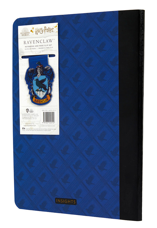 Harry Potter: Ravenclaw Notebook and Page Clip Set Softcover Book