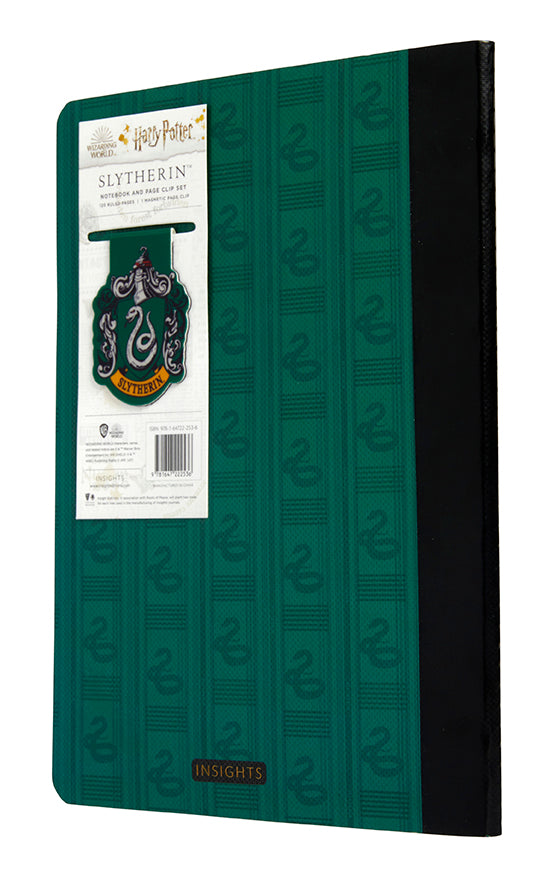 Harry Potter: Slytherin Notebook and Page Clip Set Softcover Book