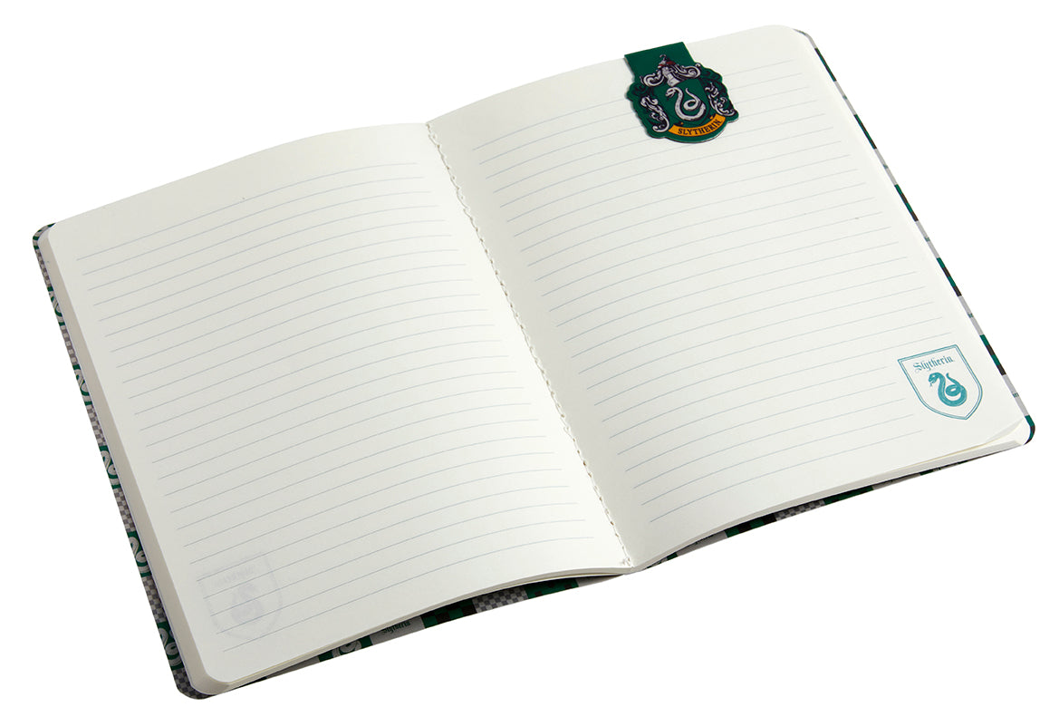 Harry Potter: Slytherin Notebook and Page Clip Set Softcover Book