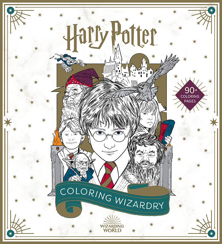 Harry Potter: Coloring Wizardry Softcover Book