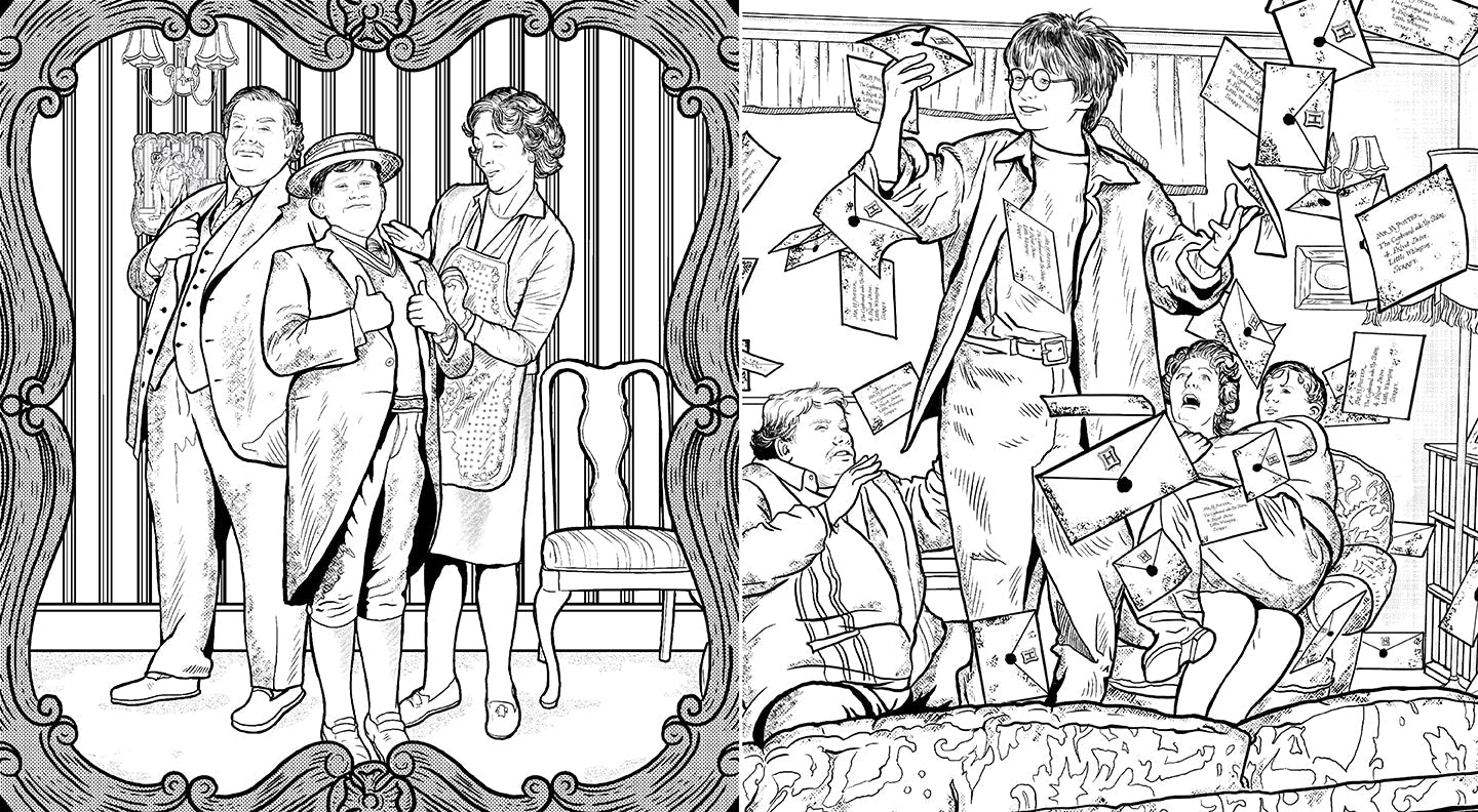 Harry Potter: Coloring Wizardry Softcover Book