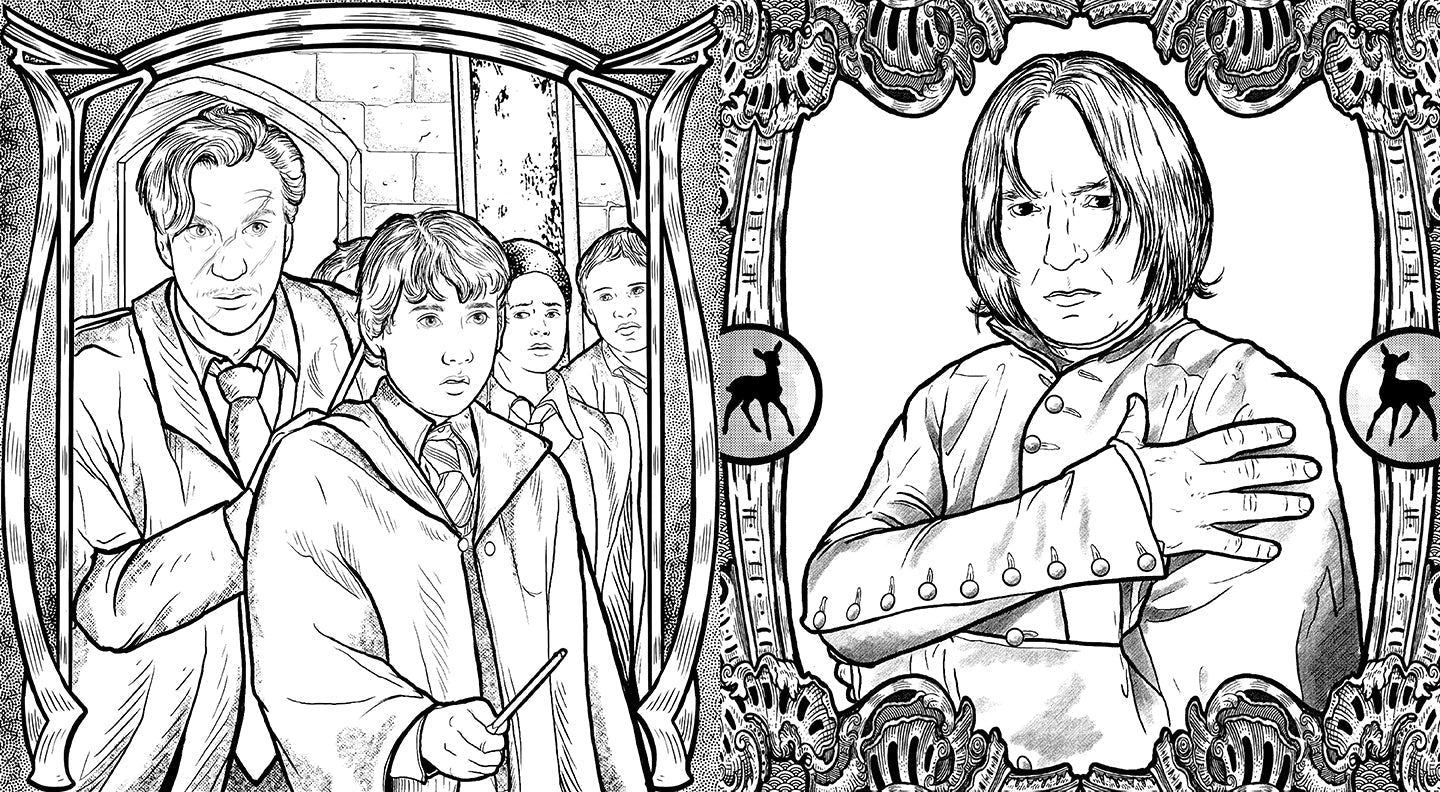 Harry Potter: Coloring Wizardry Softcover Book