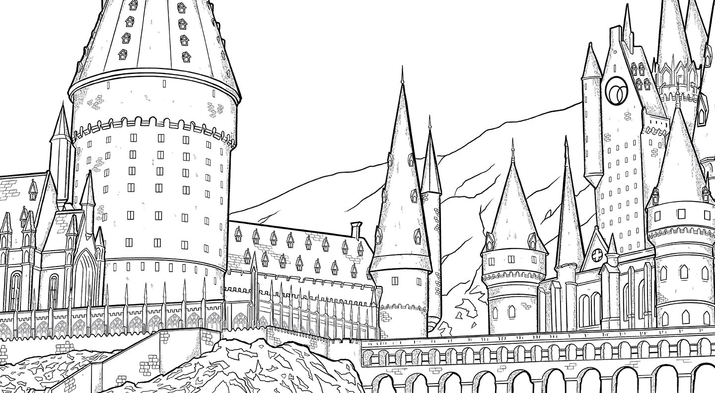 Harry Potter: Coloring Wizardry Softcover Book