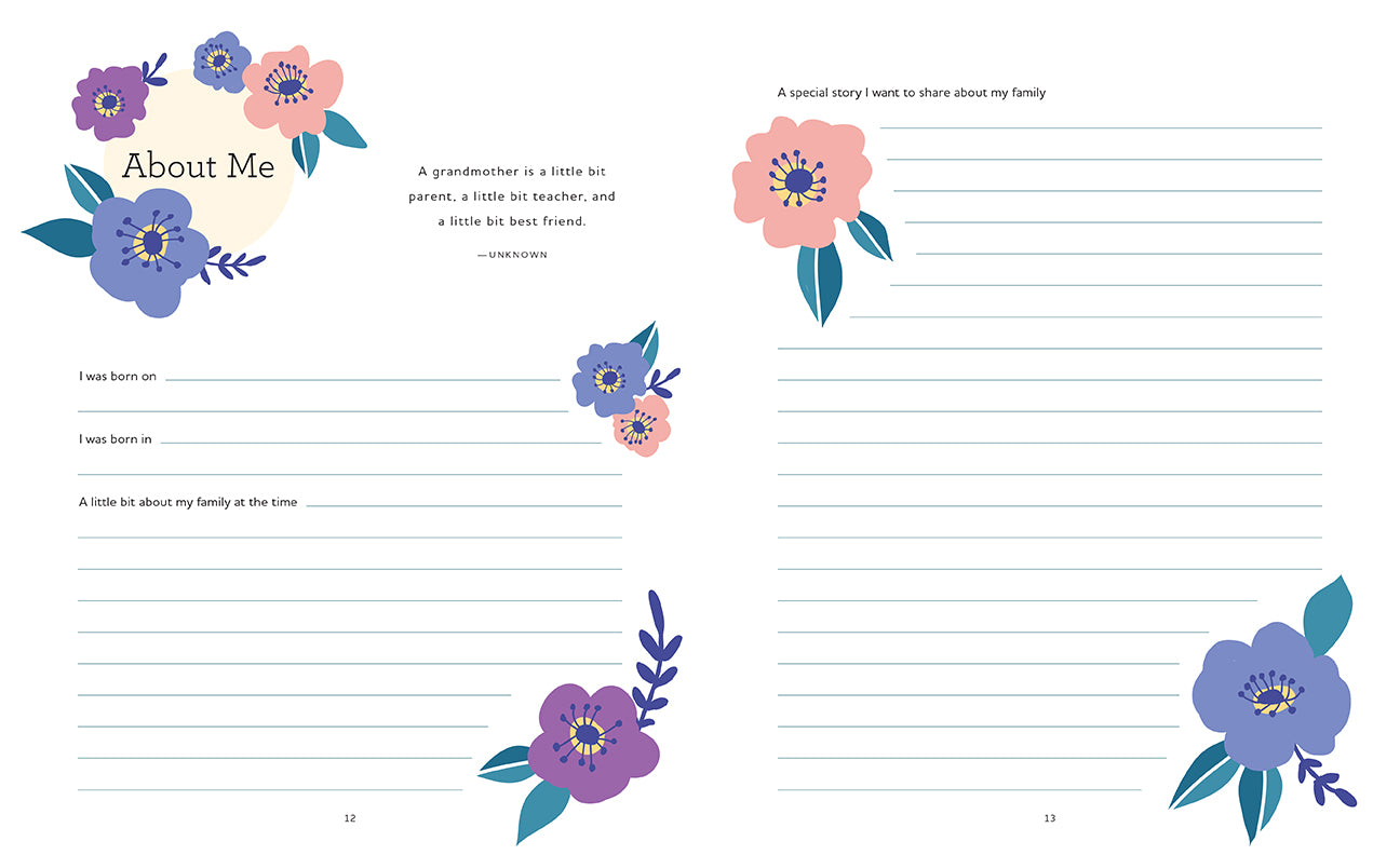 Grandmother's Words of Wisdom Hardcover Book
