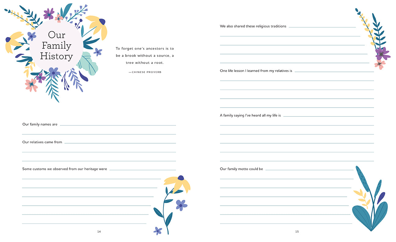 Grandmother's Words of Wisdom Hardcover Book